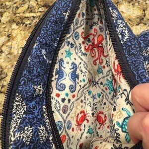 Vera Bradley Nautical Sea Themed Mini Sling Bag - “Sea Life” Like new!!